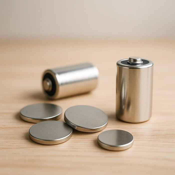 An assortment of common 3 volt lithium batteries, including CR2032 and CR123A models, arranged on a clean background.