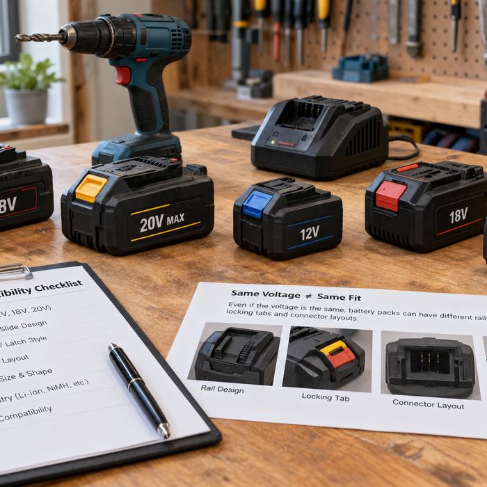 Power Tool Battery Compatibility Guide (2026): 7 Checks Before You Buy a Replacement Battery