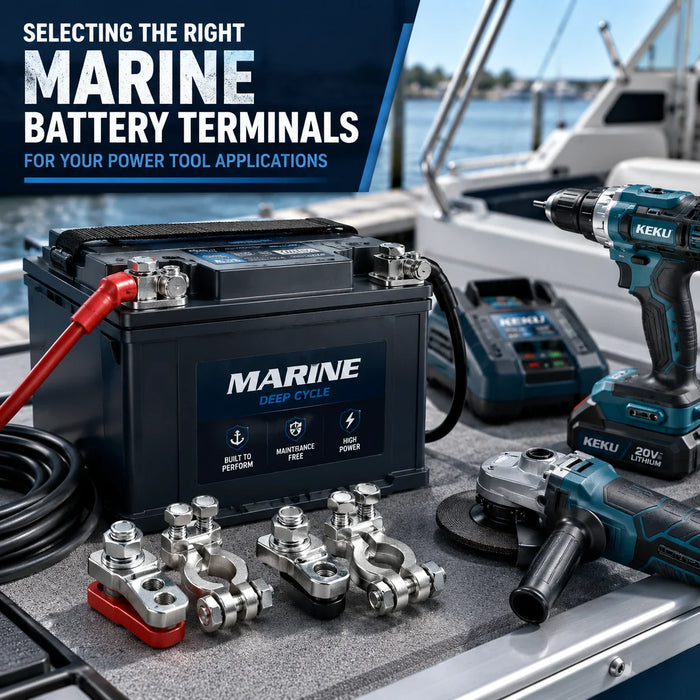 Selecting the right marine battery terminals for power tool applications