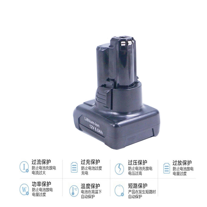 BAT411 replaces Bosch 10.8V 6-cell 12V lithium battery