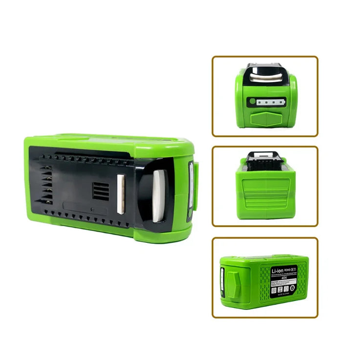Compatible with Greenworks 40V lithium-ion battery chainsaw power tool batteries