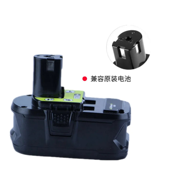 Compatible with Ryobi P108 Brushless Pruning Chainsaw P108 Telescopic Scrubber 18V Lithium Battery