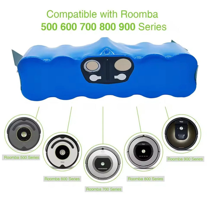 Compatible with iRobot Roomba robot vacuum batteries: 500, 600, 700, 800, 560, 650, 770, 780