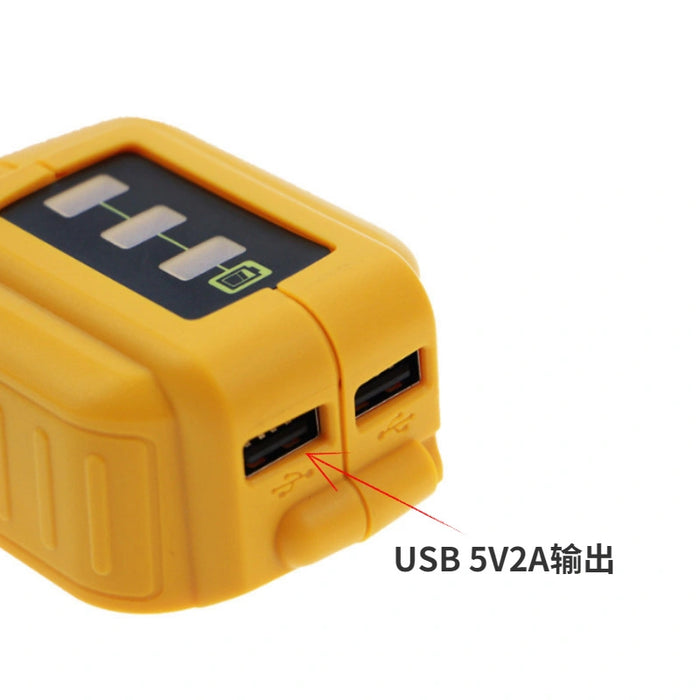 DeWalt 18V battery to 12V 20V USB lithium battery adapter