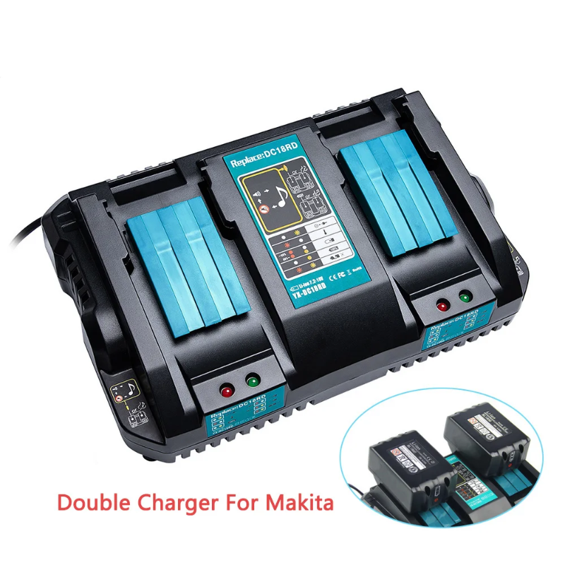 For Ma-kitas 18V DC18RD Rapid Charger 90W Dual Port Adapter — Keku