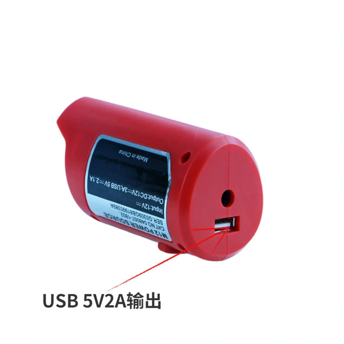 Replaces Milwaukee 12V 49-24-23 lithium battery USB adapter