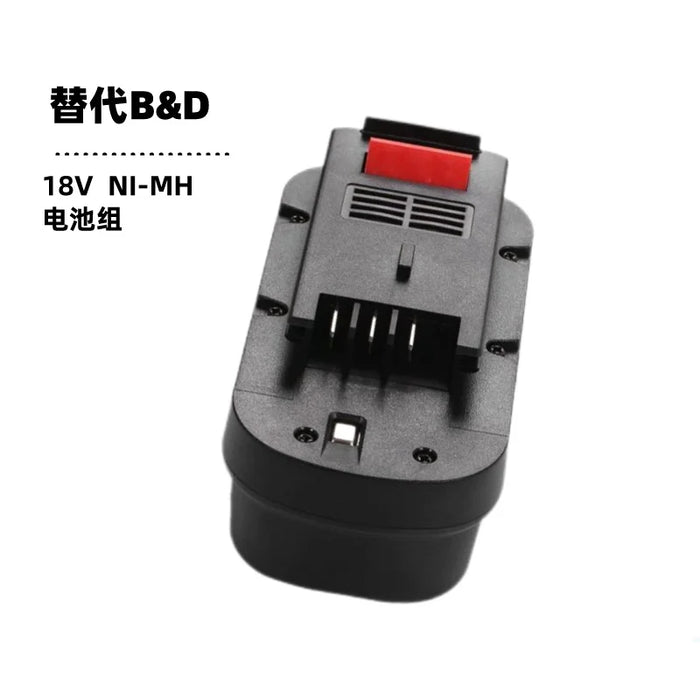 Replaces Black & Decker 18V NiMH battery for B&D 244760-00 HPB18 tool battery pack