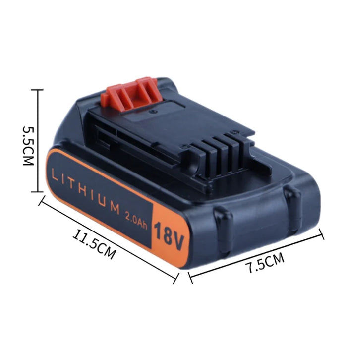 Replaces Black & Decker 18V lithium battery compatible with B&D LBX20 BL1518 power tool battery