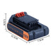 Replaces Black & Decker 18V lithium battery compatible with B&D LBX20 BL1518 power tool battery