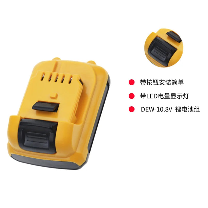 Replaces DeWalt 10.8V DCB120 12V/10.8V lithium battery DCD700 DCB100 electric drill battery