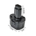 Replaces DeWalt 7.2V hand drill battery DE9085 DE9057 DW9057 NiMH battery