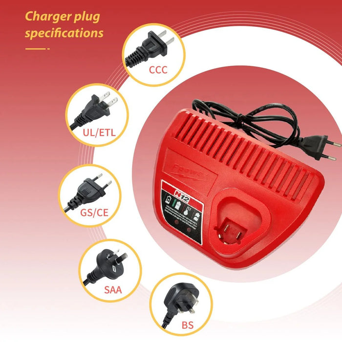 USB Power Source for Milwaukees M12 48-59-1201 N12 USB Charging Adapter 10.8V/12V Heated Jacket Li-ion Battery Power Source